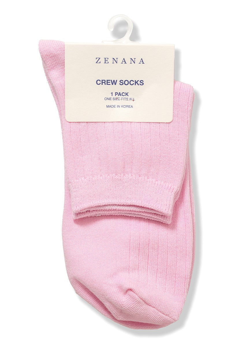 1 Cotton Crew Sock pair